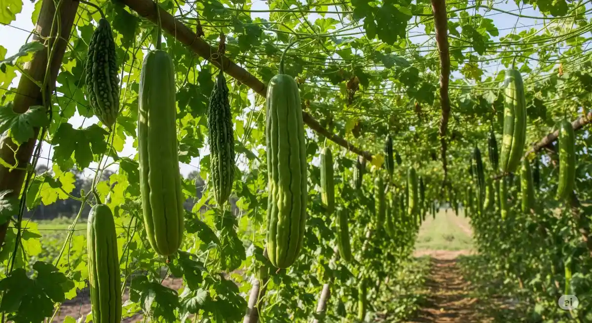Nandita variety of bitter gourd