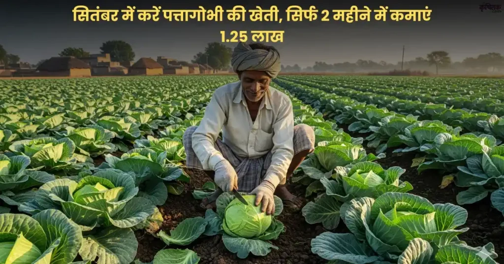 सितंबर में करें पत्तागोभी की खेती, सिर्फ 2 महीने में कमाएं 1.25 लाख