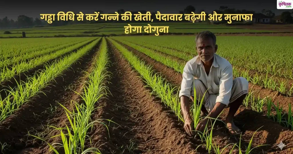 Sugarcane farming pit method
